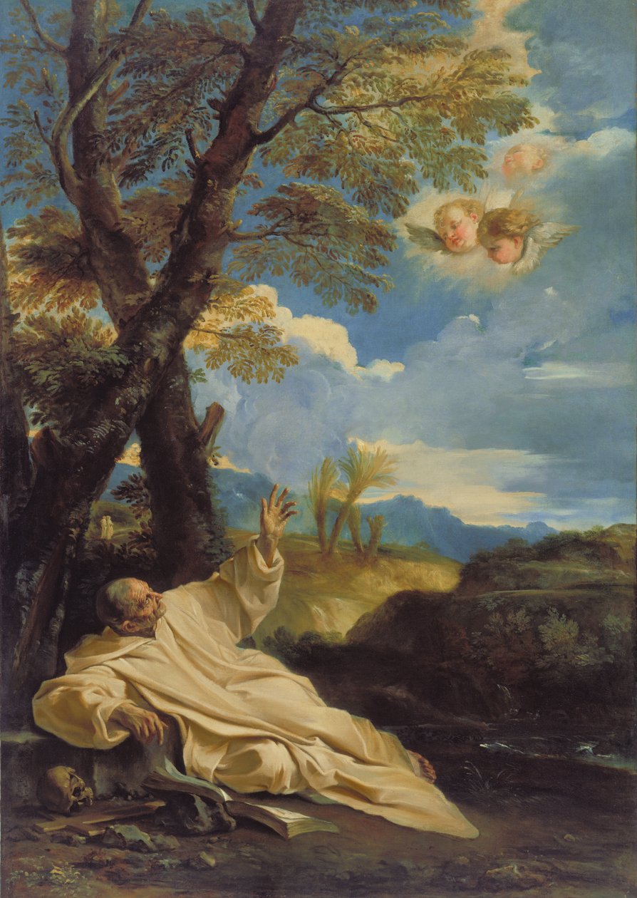 Szent Brúnó látomása alkotó: Pier Francesco Mola