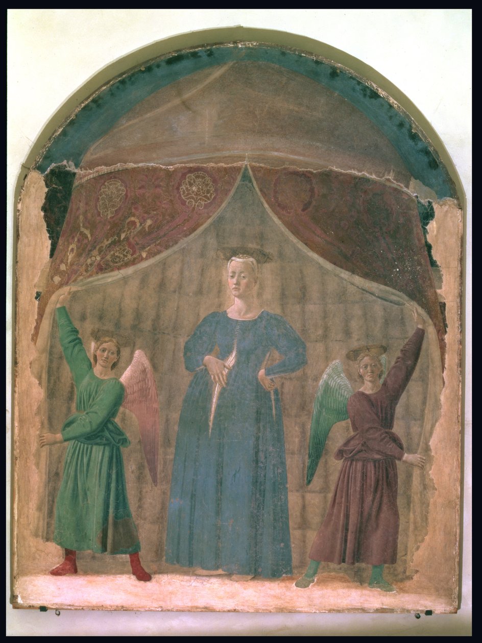 A Madonna del Parto, 1460 körül (restaurálás előtt) (lásd még: 169194) alkotó: Piero della Francesca