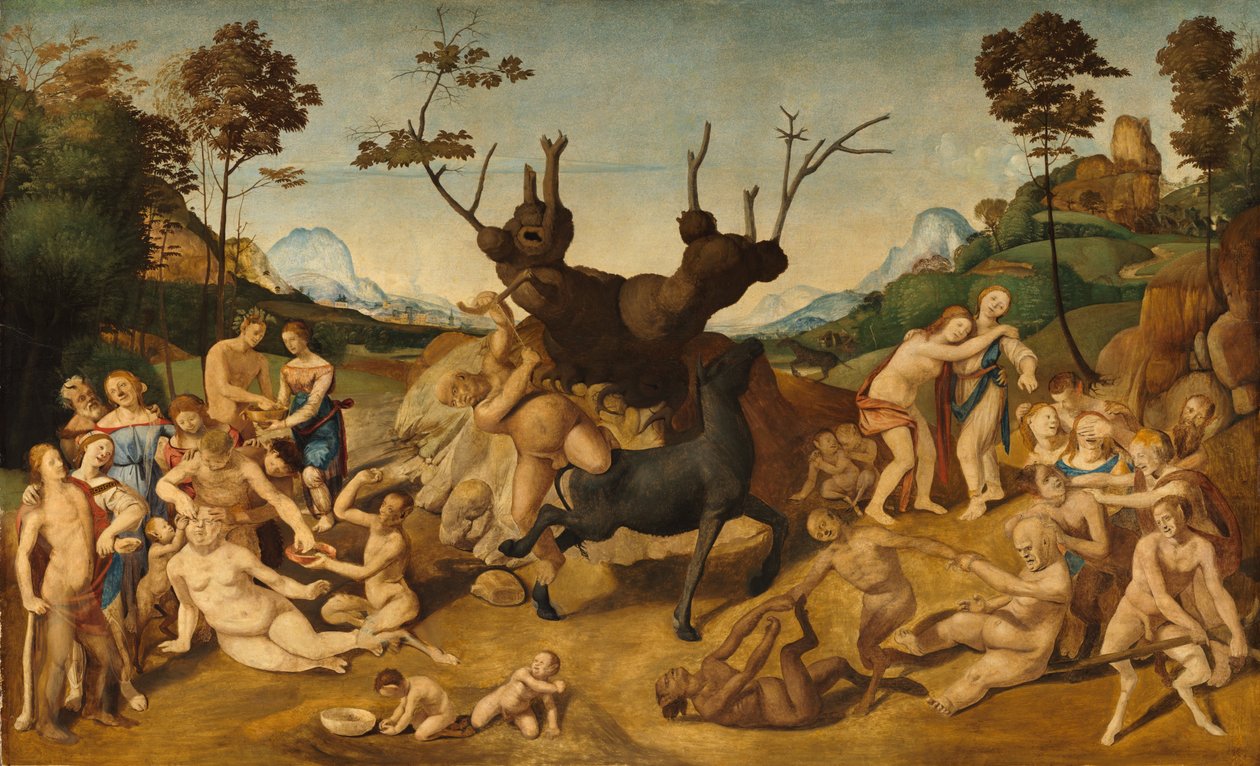 Silenus szerencsétlenségei alkotó: Piero di Cosimo