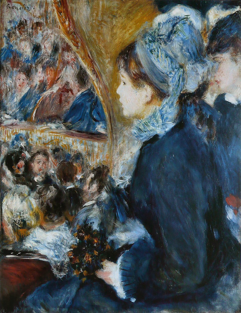 A Színházban (La Premiere Sortie), 1876-7 alkotó: Pierre Auguste Renoir