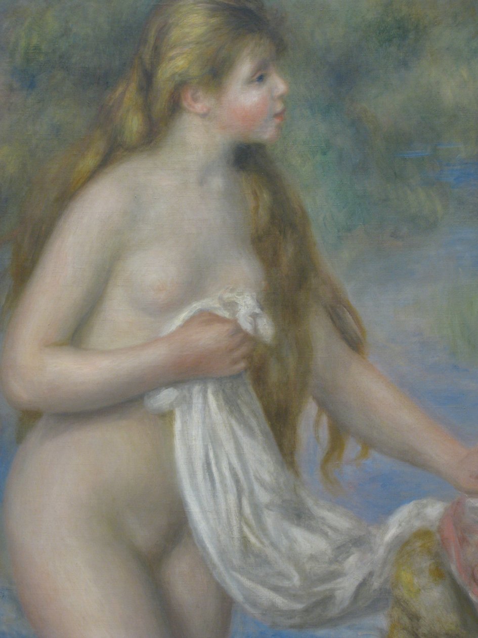 Hosszú hajú fürdőző alkotó: Pierre Auguste Renoir