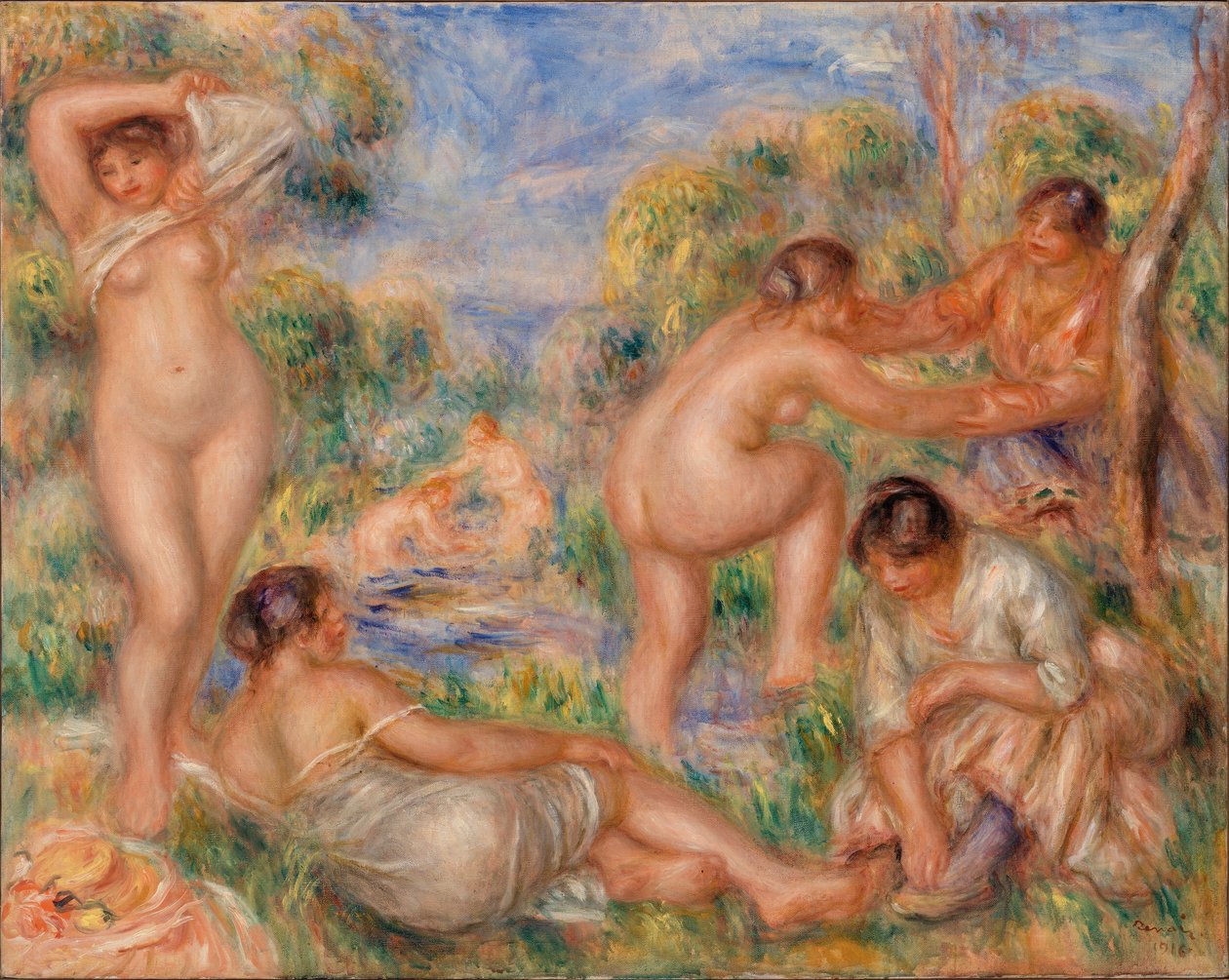 Fürdőcsoport alkotó: Pierre Auguste Renoir