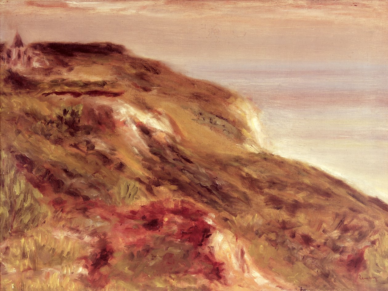Templom egy sziklatetőn alkotó: Pierre Auguste Renoir