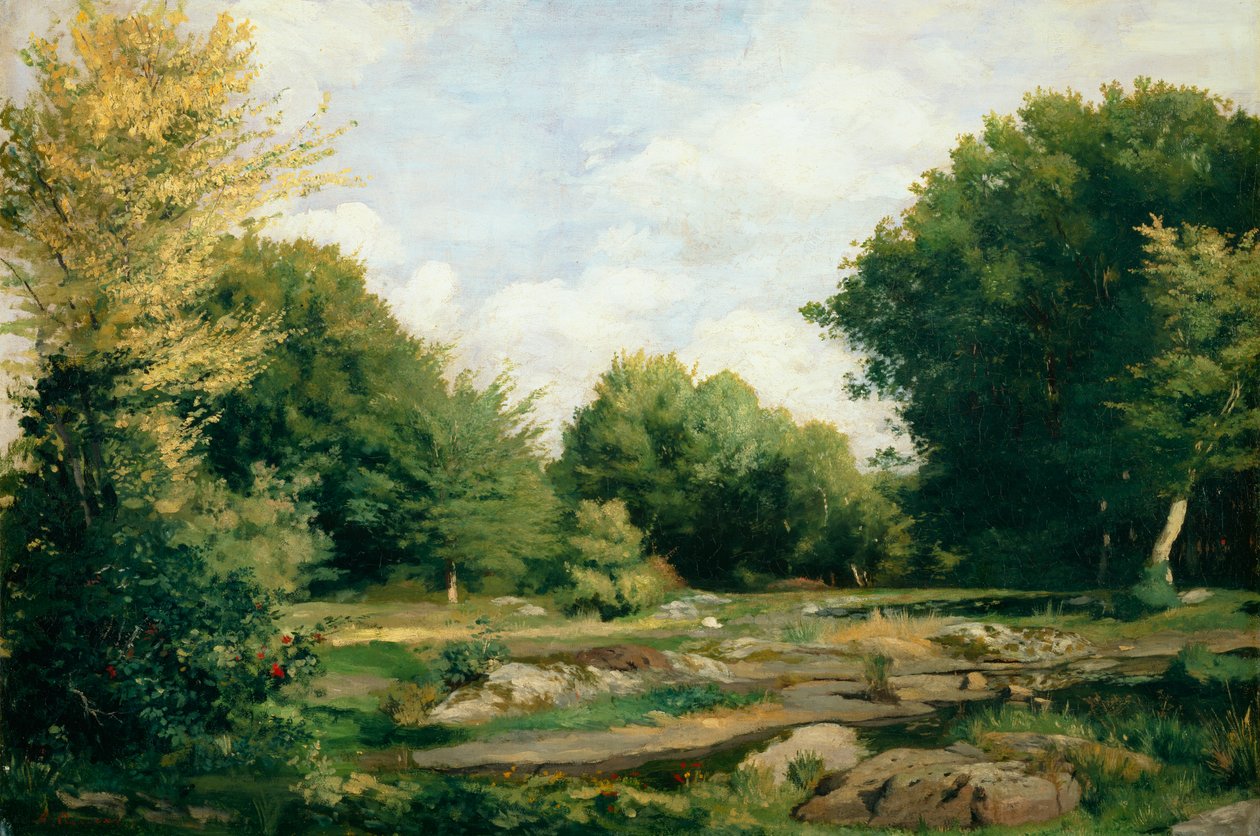 Tisztás az erdőben, 1865 alkotó: Pierre Auguste Renoir