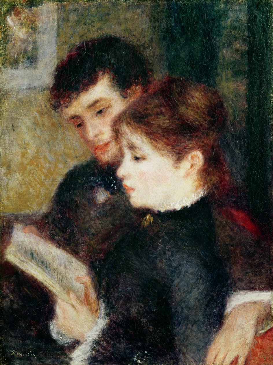Couple Reading (Edmond Renoir és Marguerite Legrand) alkotó: Pierre Auguste Renoir