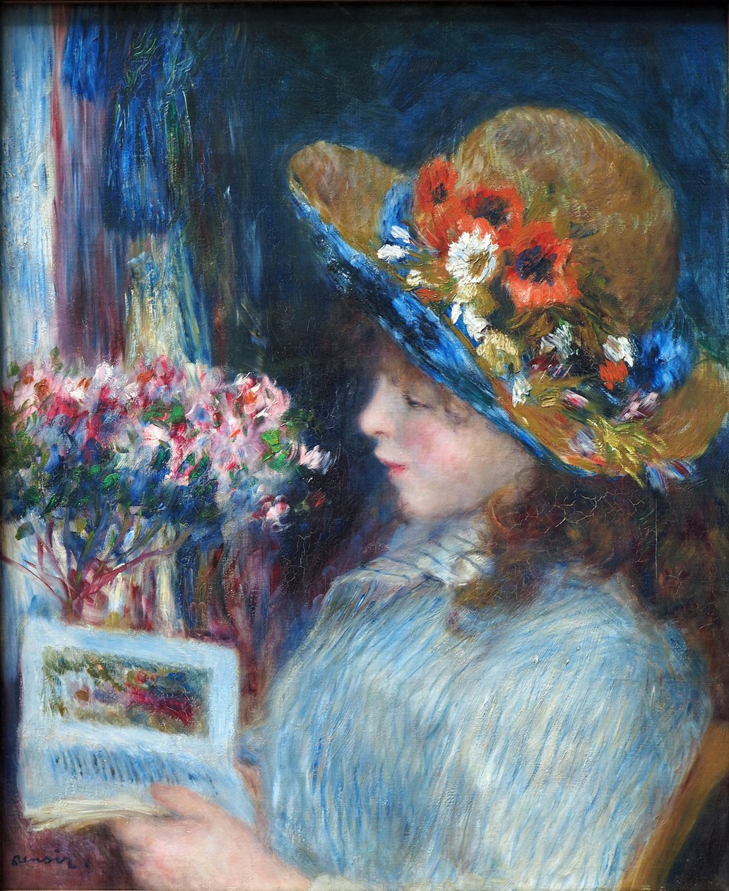 Lány olvasás alkotó: Pierre Auguste Renoir