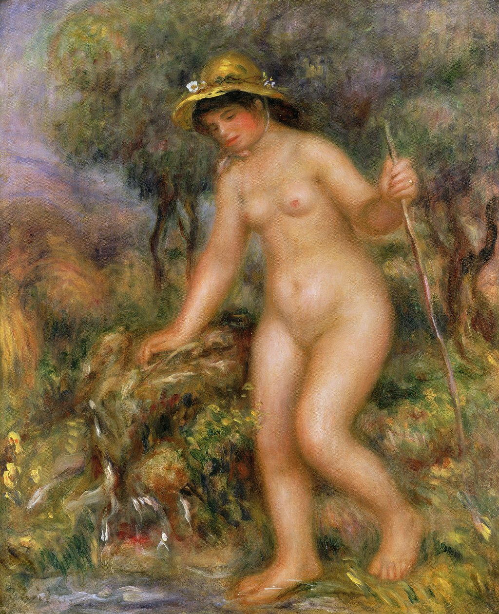La Source vagy Gabrielle Nue alkotó: Pierre Auguste Renoir