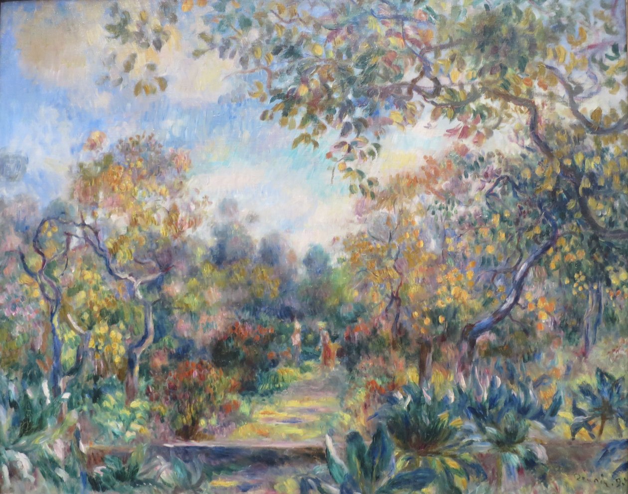 Beaulieu -i tájkép alkotó: Pierre Auguste Renoir