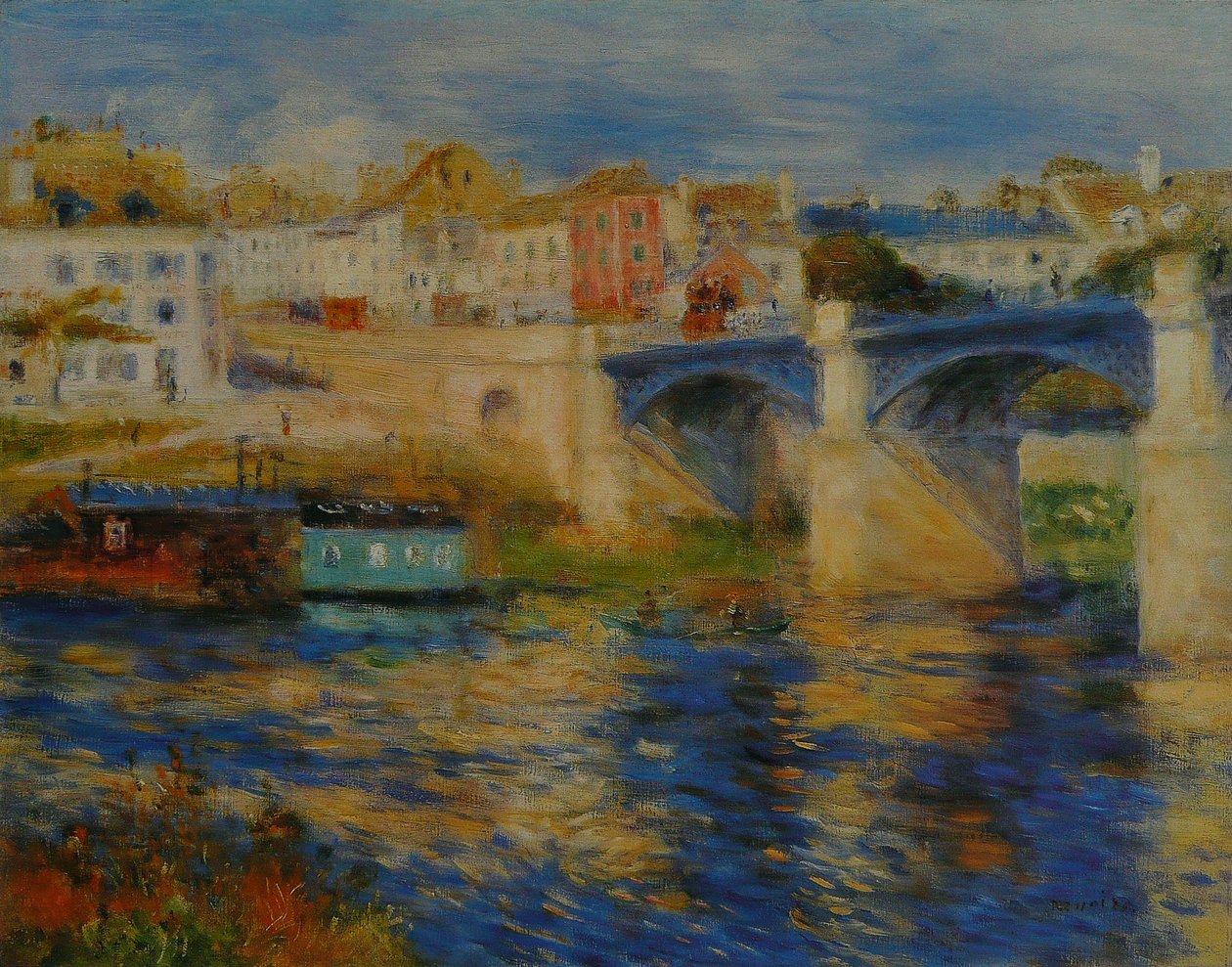 A Chatou híd alkotó: Pierre Auguste Renoir