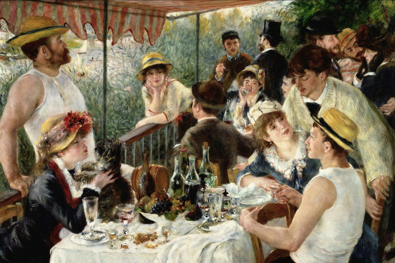 A csónakázó fél ebédje alkotó: Pierre Auguste Renoir