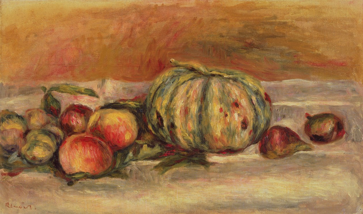 Dinnye és gyümölcs alkotó: Pierre Auguste Renoir