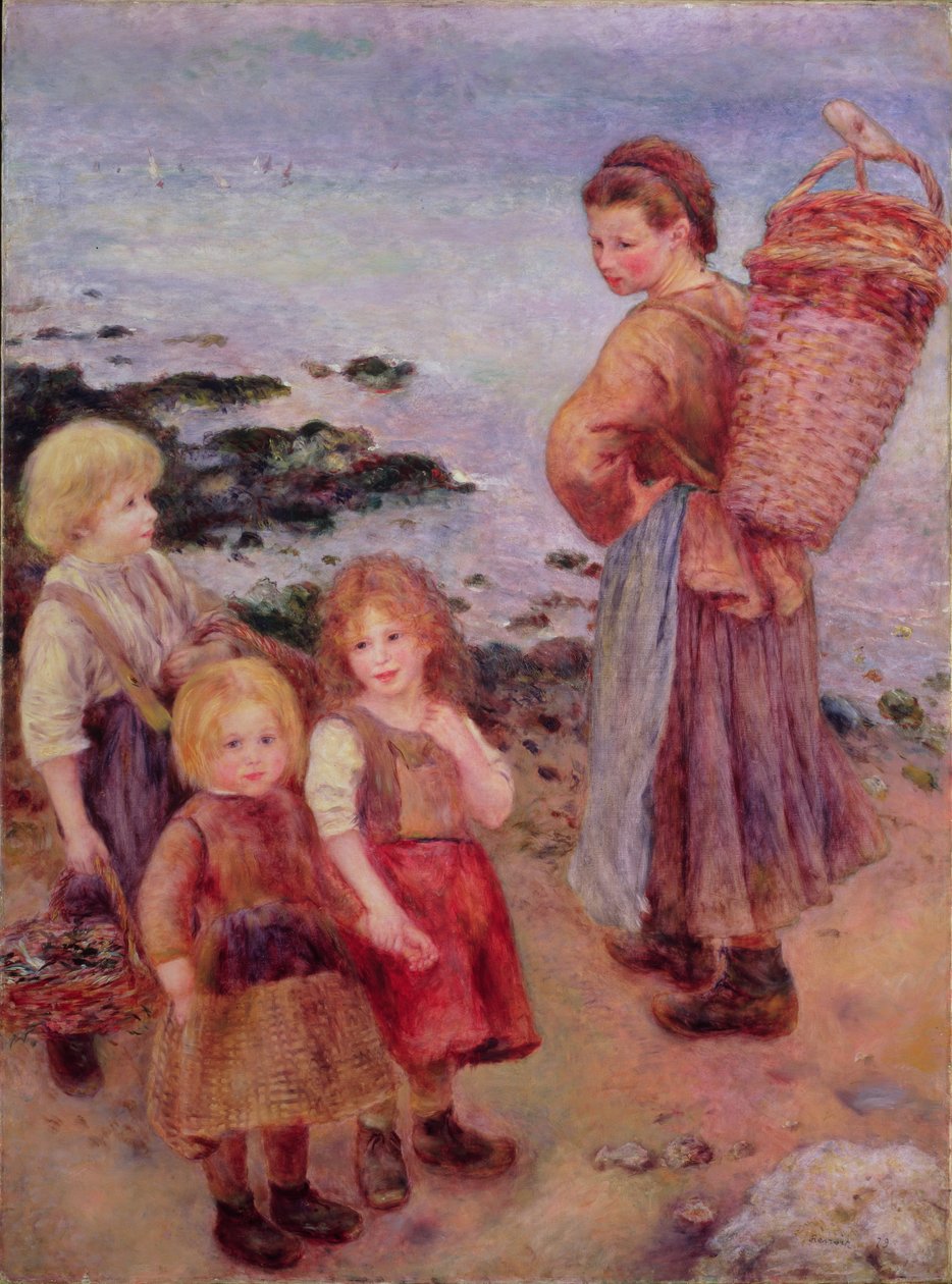 Kagylóhalászok Bernevalban, 1879 alkotó: Pierre Auguste Renoir