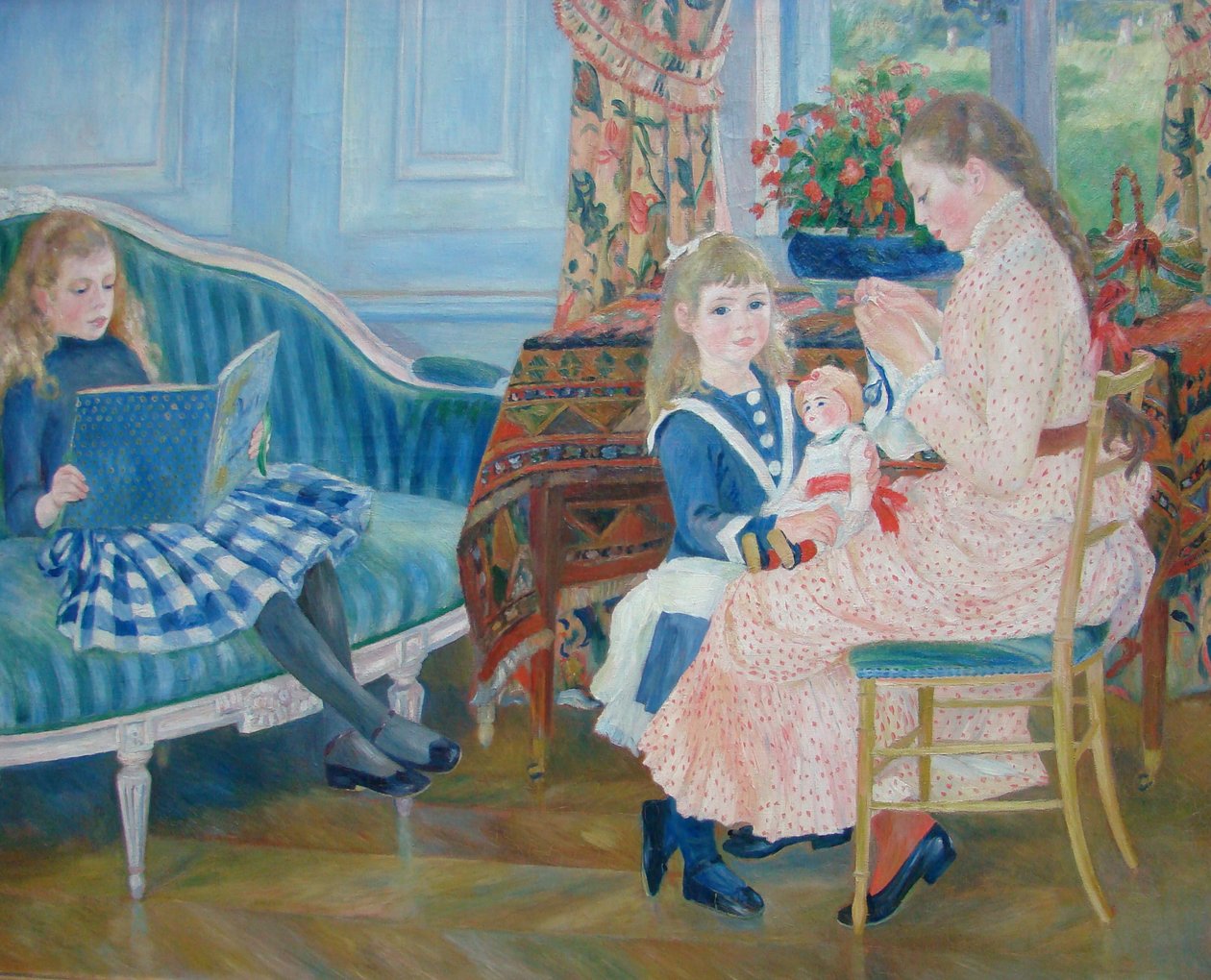Gyermek délután Wargemontban alkotó: Pierre Auguste Renoir