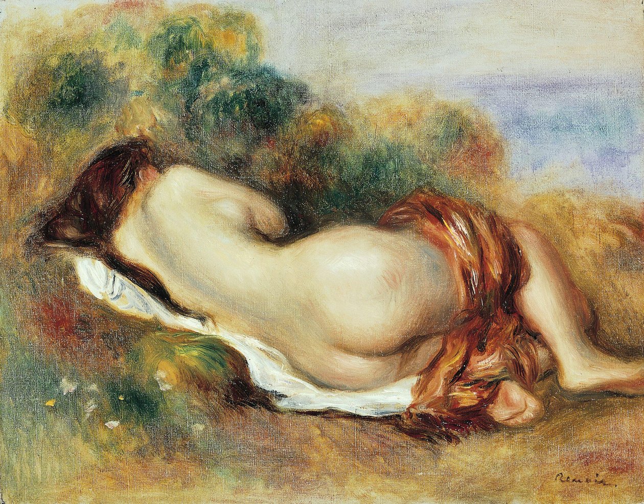 Fekvő akt alkotó: Pierre Auguste Renoir