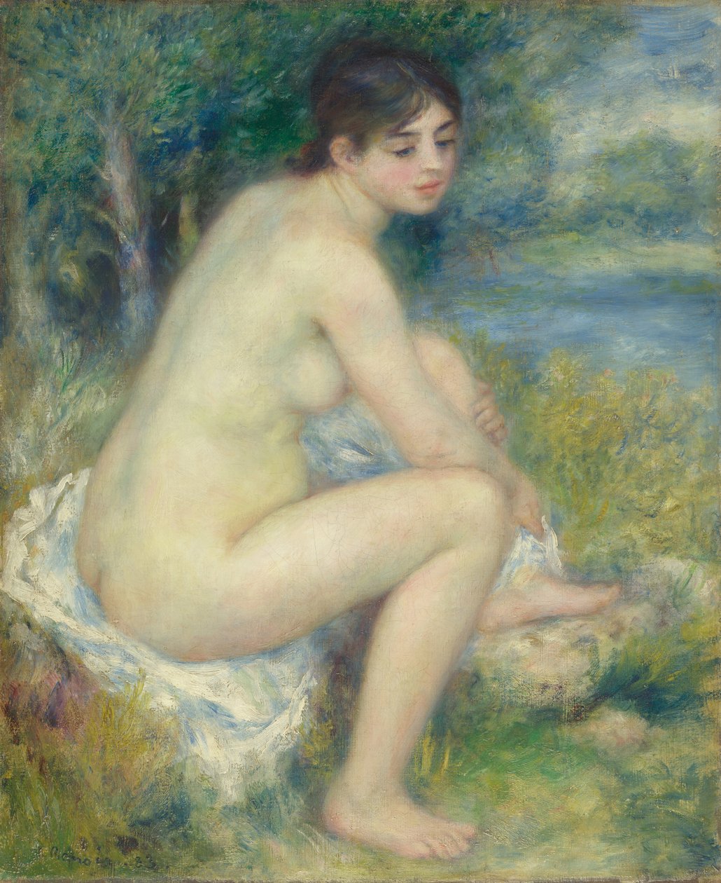 Meztelen nő egy tájban alkotó: Pierre Auguste Renoir