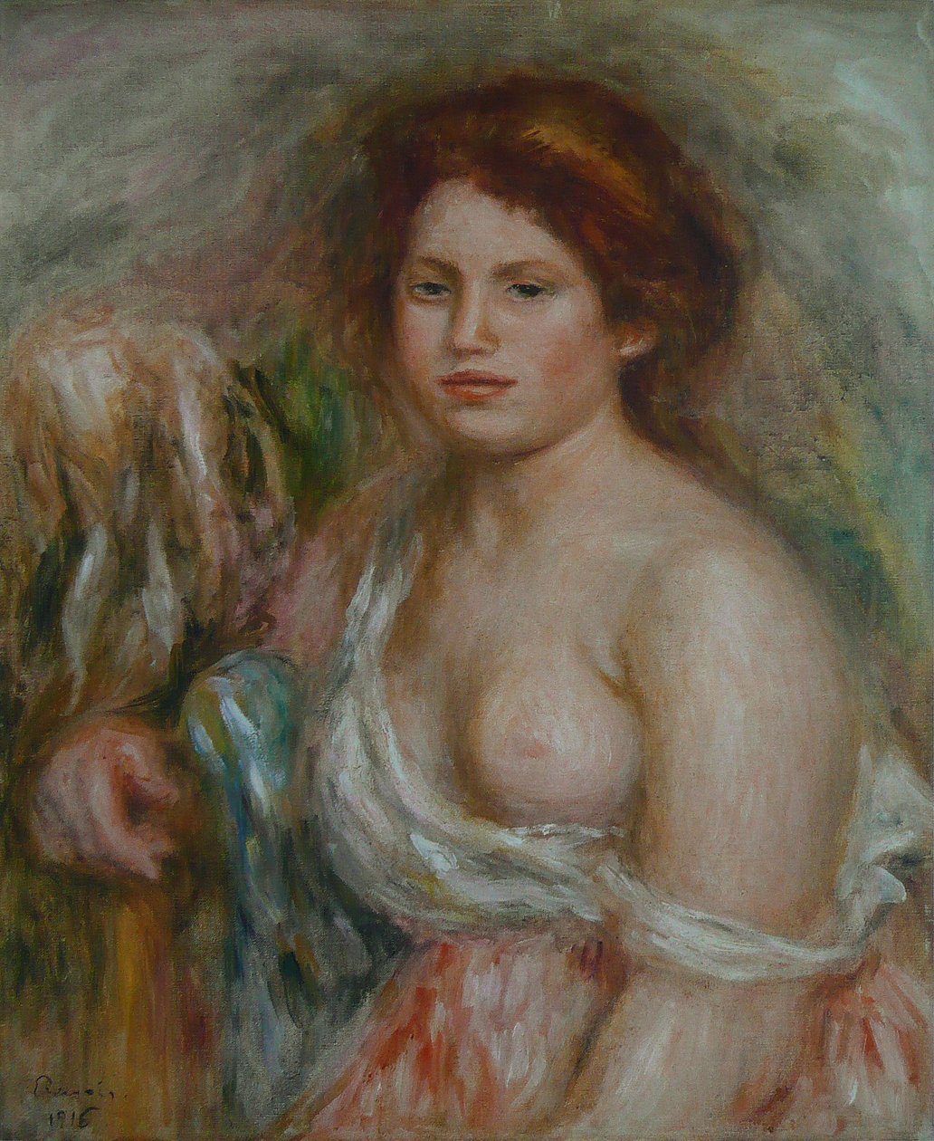 Egy modell mellszobra alkotó: Pierre Auguste Renoir