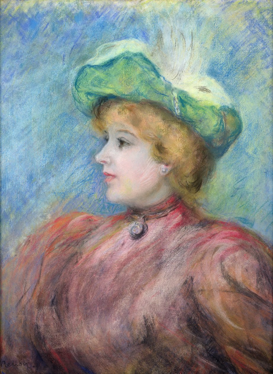 Mademoiselle Dieterle portréja (pasztell, papír) alkotó: Pierre Auguste Renoir