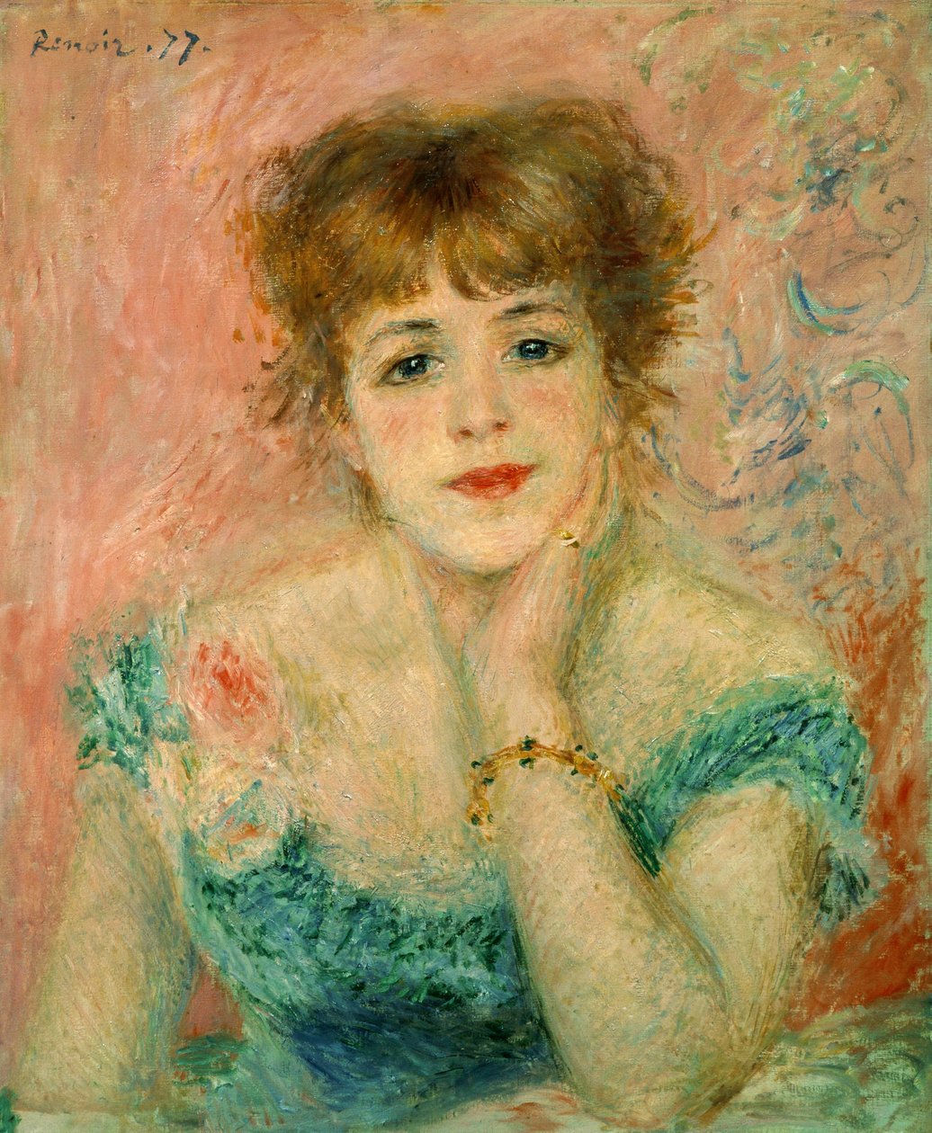 Jeanne Samary színésznő portréja, 1877 (tanulmány) alkotó: Pierre Auguste Renoir