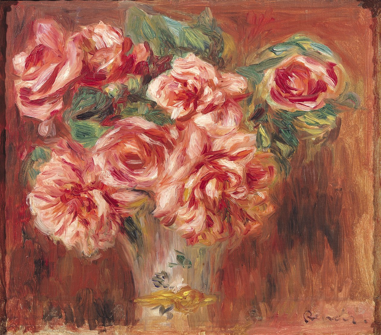Rózsa vázában, 1890 körül alkotó: Pierre Auguste Renoir