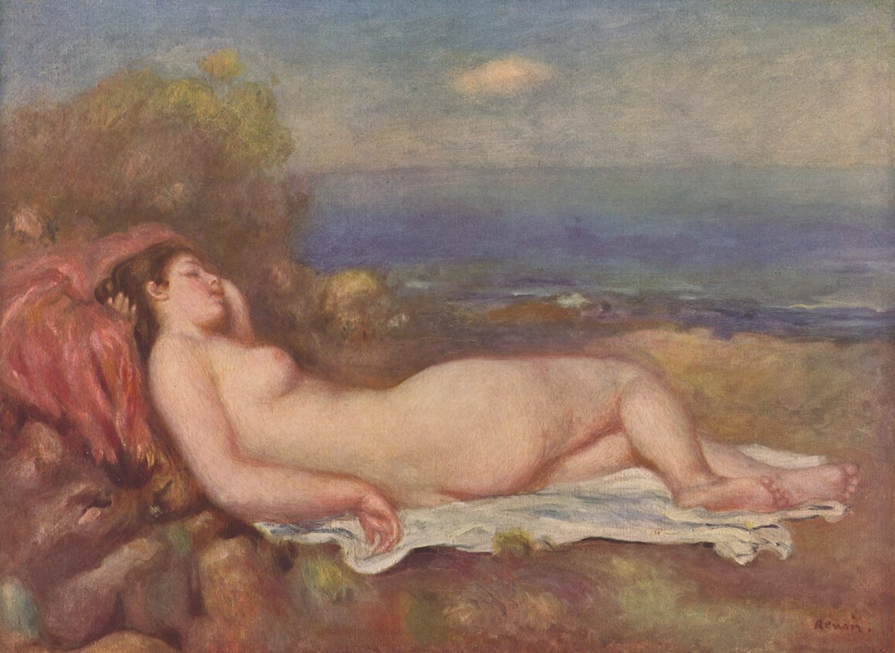 Alvás a tenger mellett alkotó: Pierre Auguste Renoir
