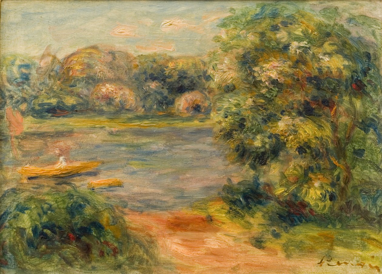 A csónak a tavon, 1901 alkotó: Pierre Auguste Renoir
