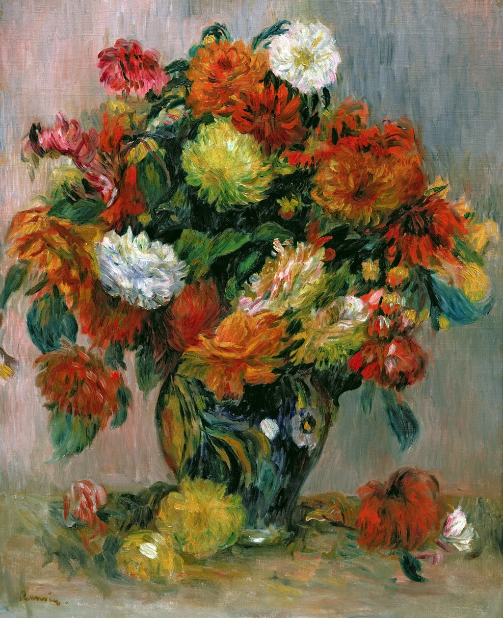 Virágváza, 1884 körül alkotó: Pierre Auguste Renoir