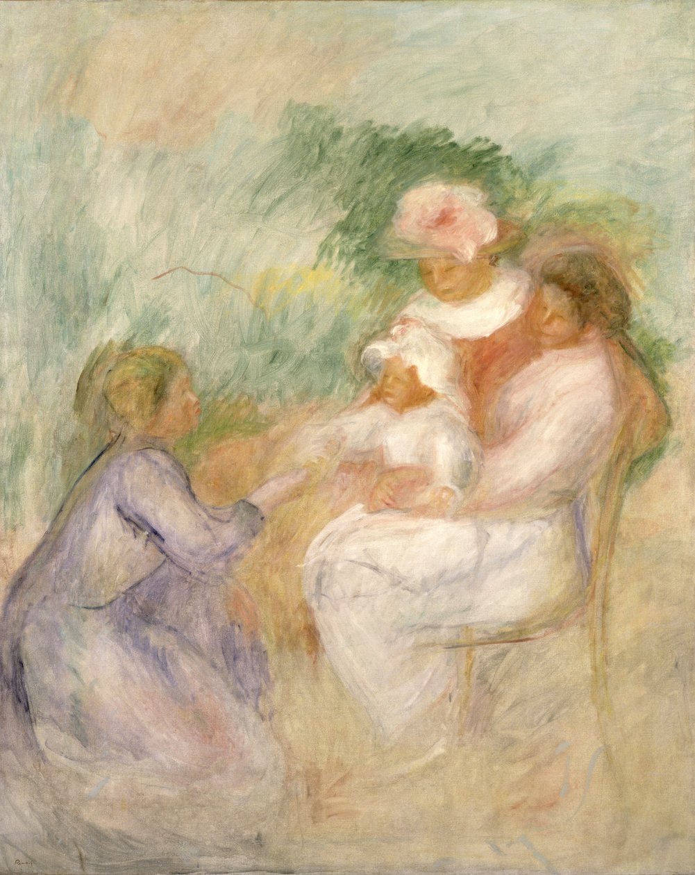 Nők és gyermek, 1896 körül alkotó: Pierre Auguste Renoir