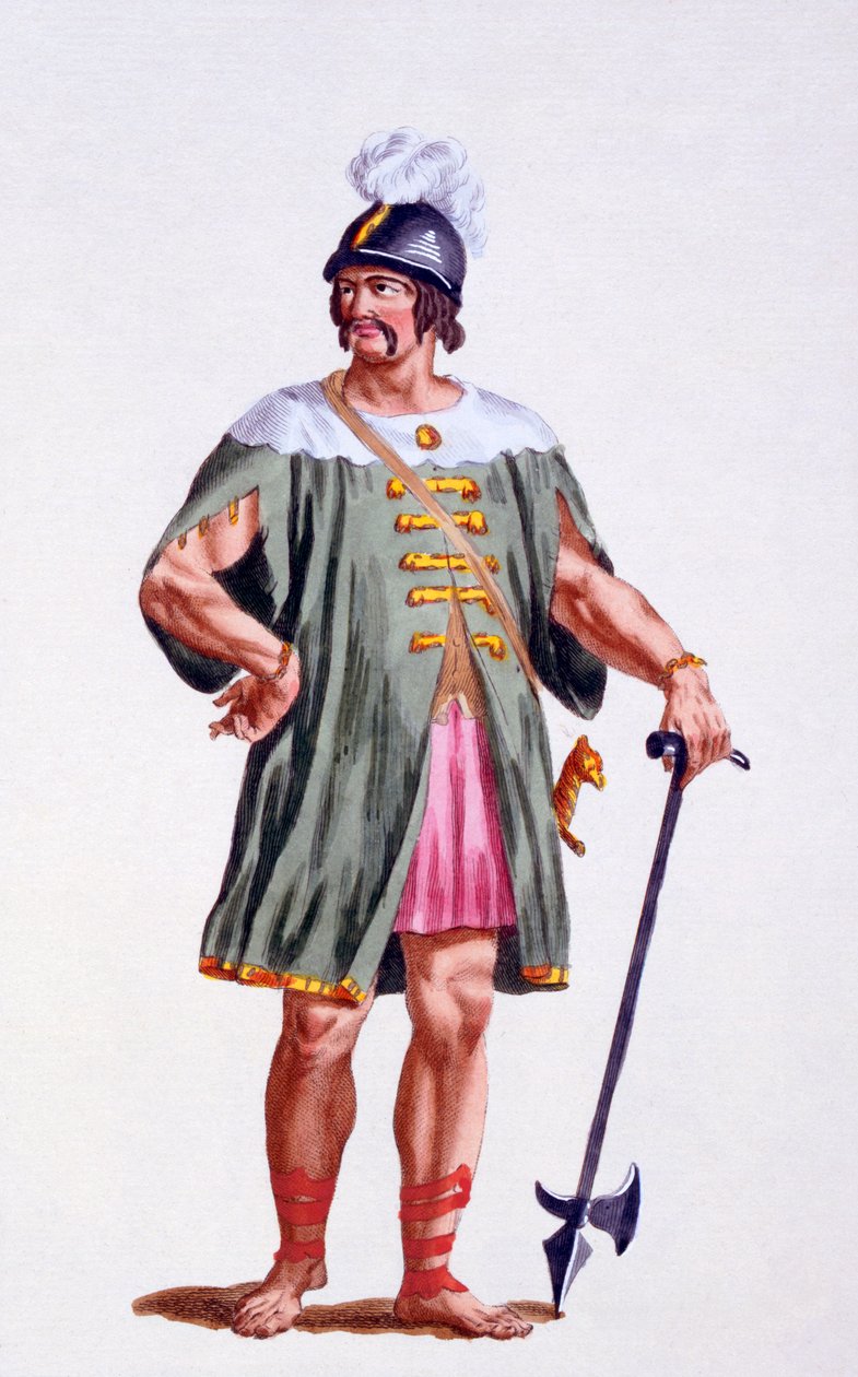 Dán katona, 1780 alkotó: Pierre Duflos