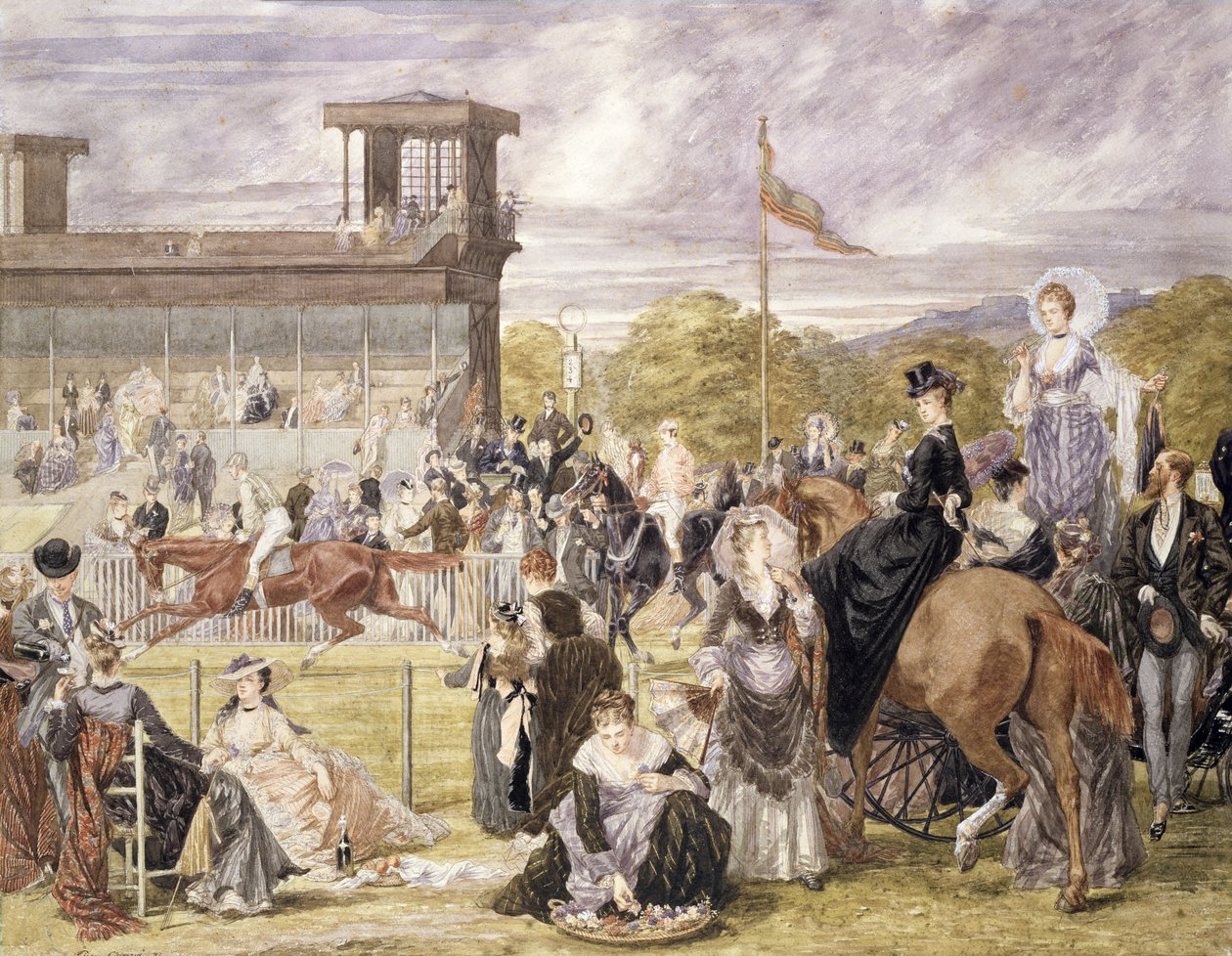 A Longchamp-i versenyek 1874-ben alkotó: Pierre Gavarni