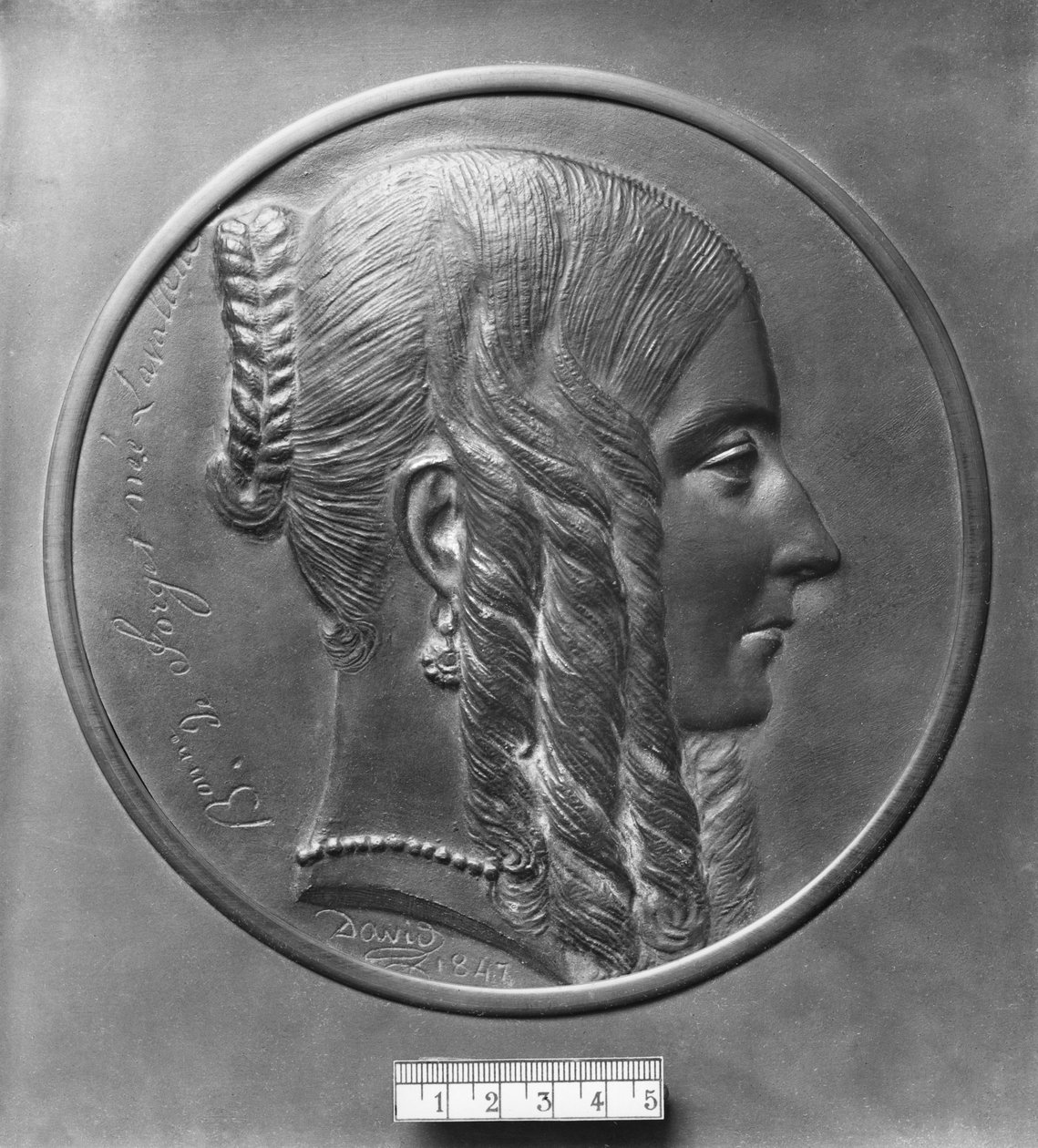 Baronne de Forget, született Lavalette, 1847 (bronz) alkotó: Pierre Jean David d