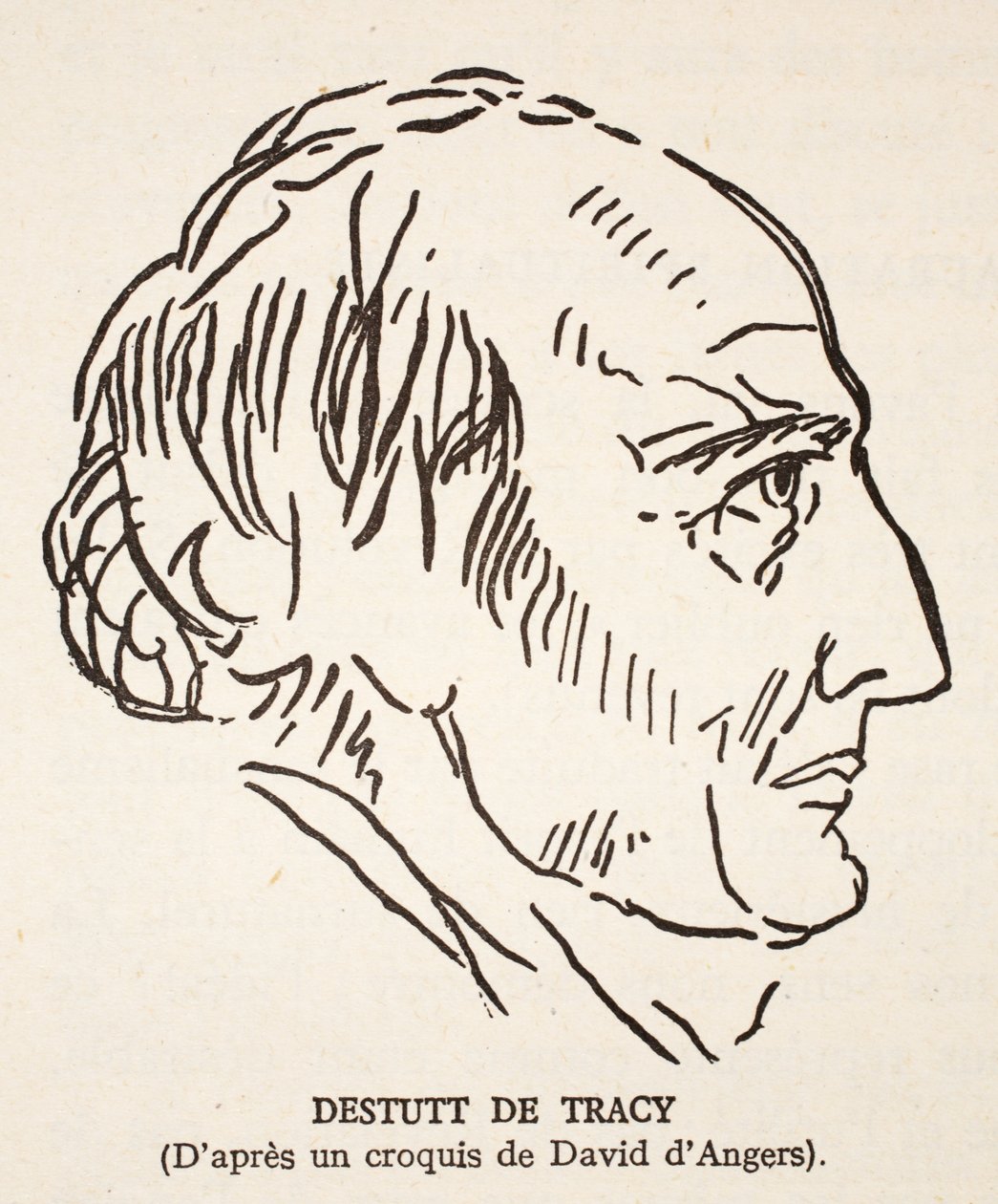 Destutt de Tracy alkotó: Pierre Jean David d