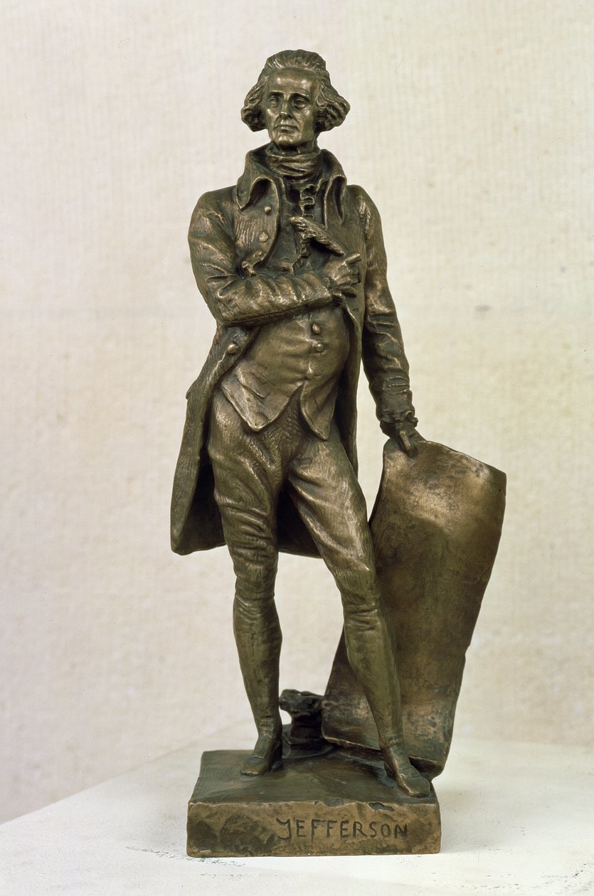 Thomas Jefferson (1743-1826) (bronz) alkotó: Pierre Jean David d