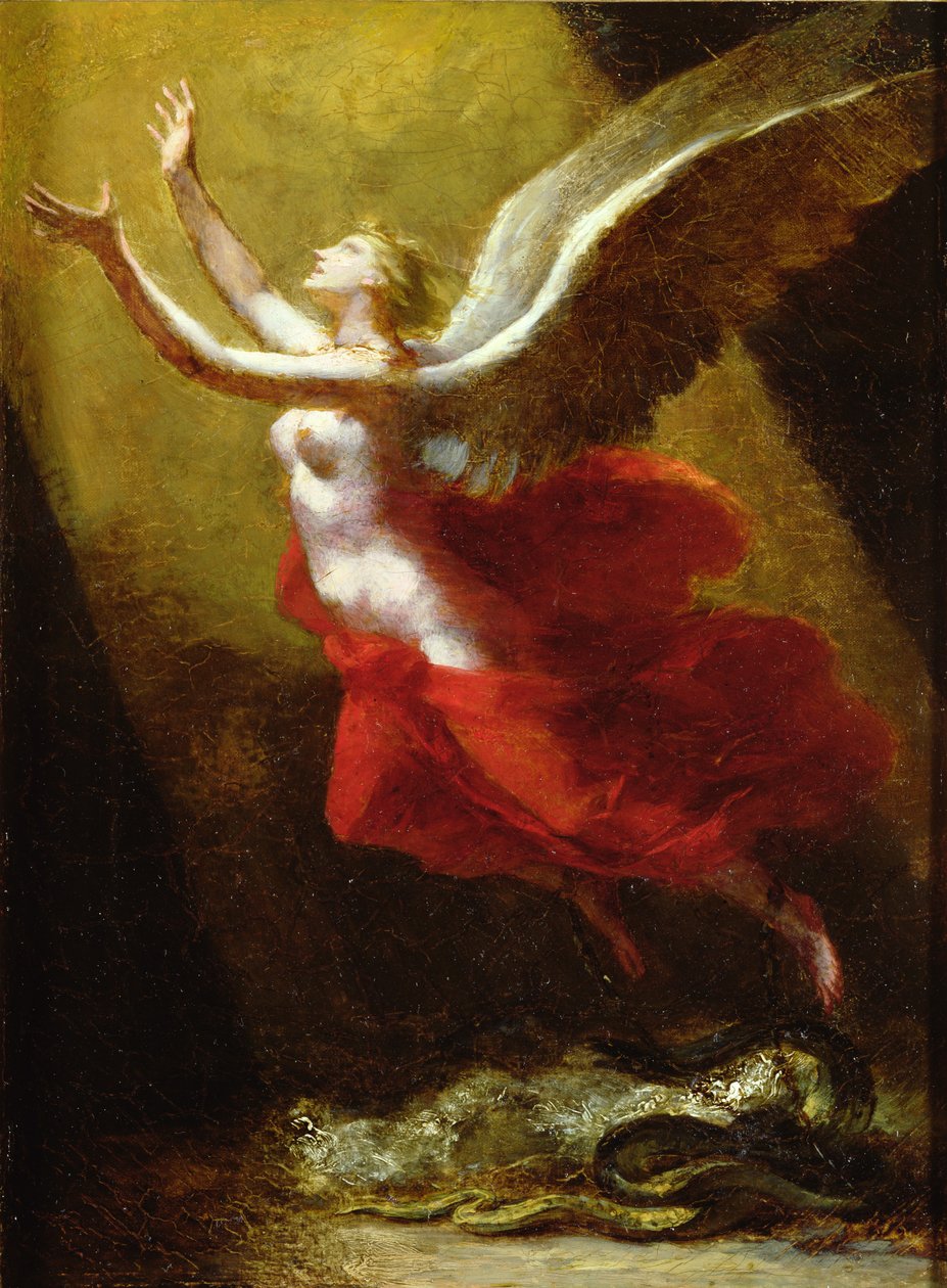 Study for The Soul Breaking Links with the Earth, 1822 körül alkotó: Pierre Paul Prudhon