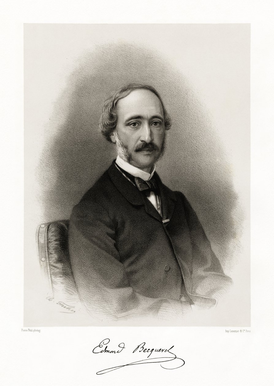 Alexandre Edmond Becquerel, 1865-66 alkotó: Pierre Petit