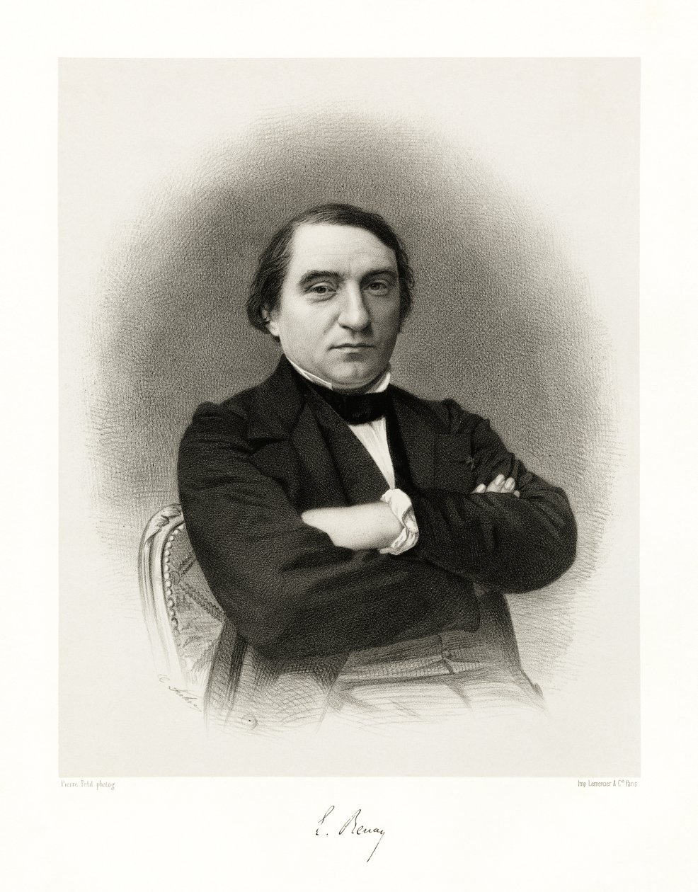 Ernest Renan, 1865-66 alkotó: Pierre Petit