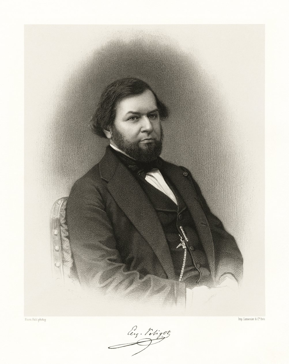 Eugène Melchior Peligot, 1865-66 alkotó: Pierre Petit