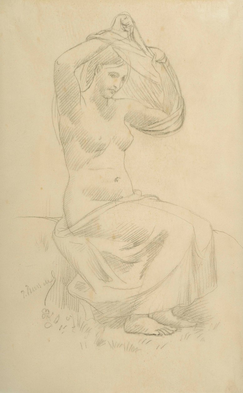 Ülő alak alkotó: Pierre Puvis de Chavannes