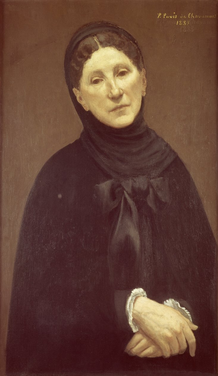 A művész feleségének, Madame de Chavannes-nek a portréja, 1883 alkotó: Pierre Puvis de Chavannes
