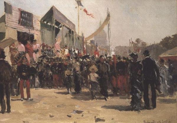 Vásár az Esplanade des Invalides-en, 1891 alkotó: Pierre Vauthier