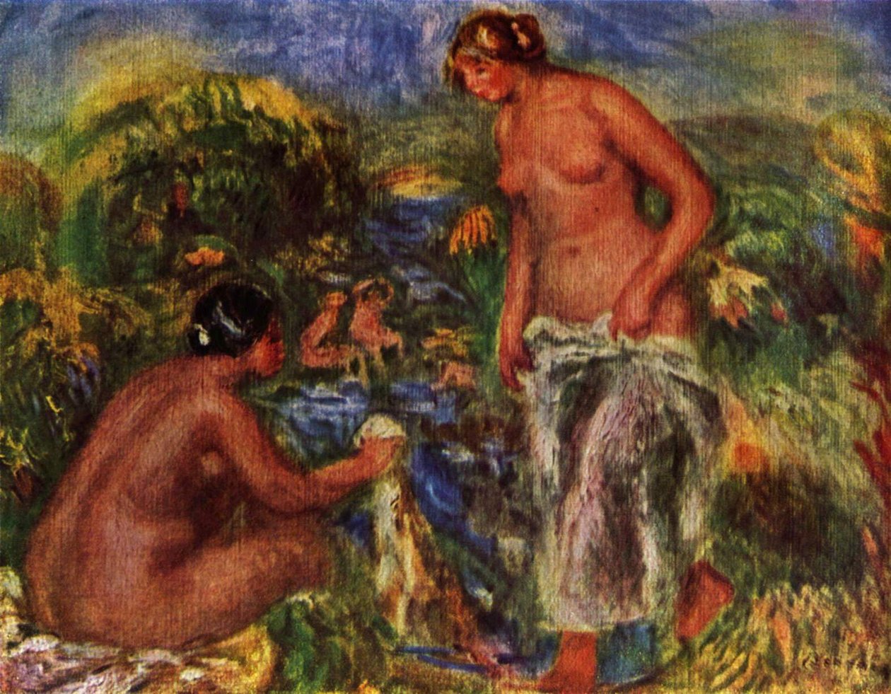  Fürdőző nők alkotó: Pierre Auguste Renoir
