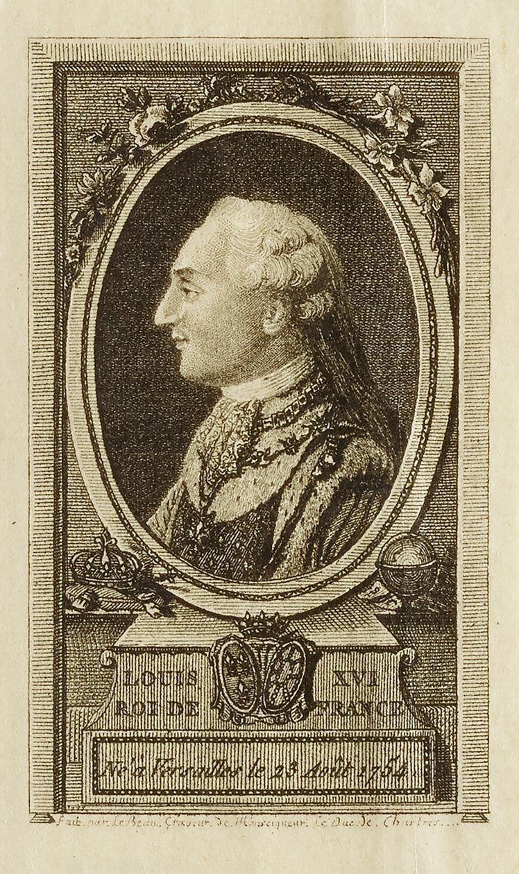 XVI. Lajos - Franciaország királya alkotó: Pierre Adrien Le Beau