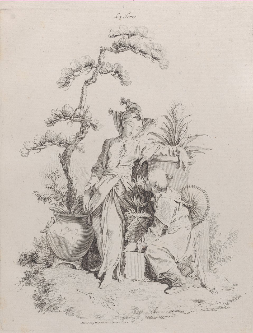 Föld, A négy elemből, 1738-49. alkotó: Pierre Alexandre Aveline