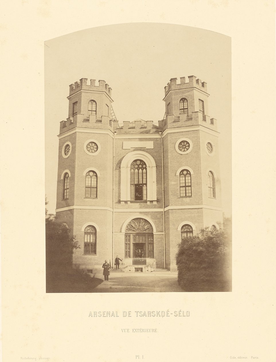 Carskoe-Selo Arzenál, Külső nézet alkotó: Pierre Ambrose Richebourg