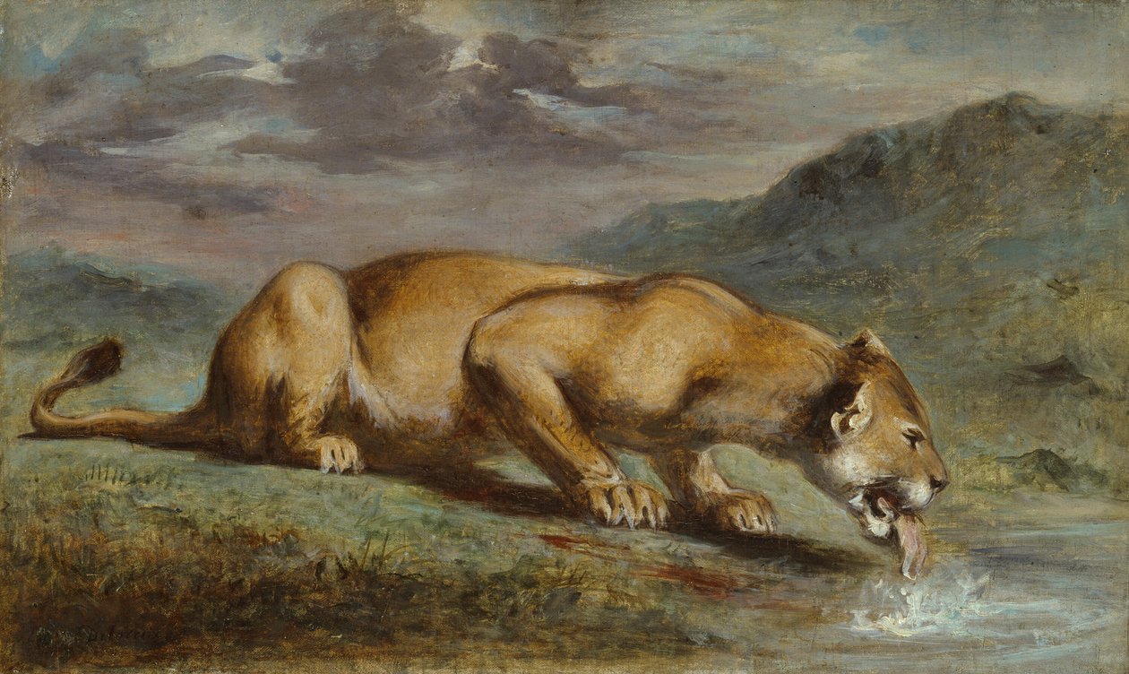 Sebesült oroszlán alkotó: Pierre Andrieu