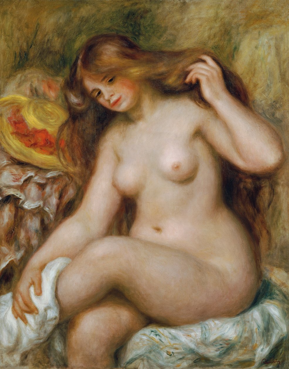Szőke, laza hajú fürdőzők alkotó: Pierre Auguste Renoir
