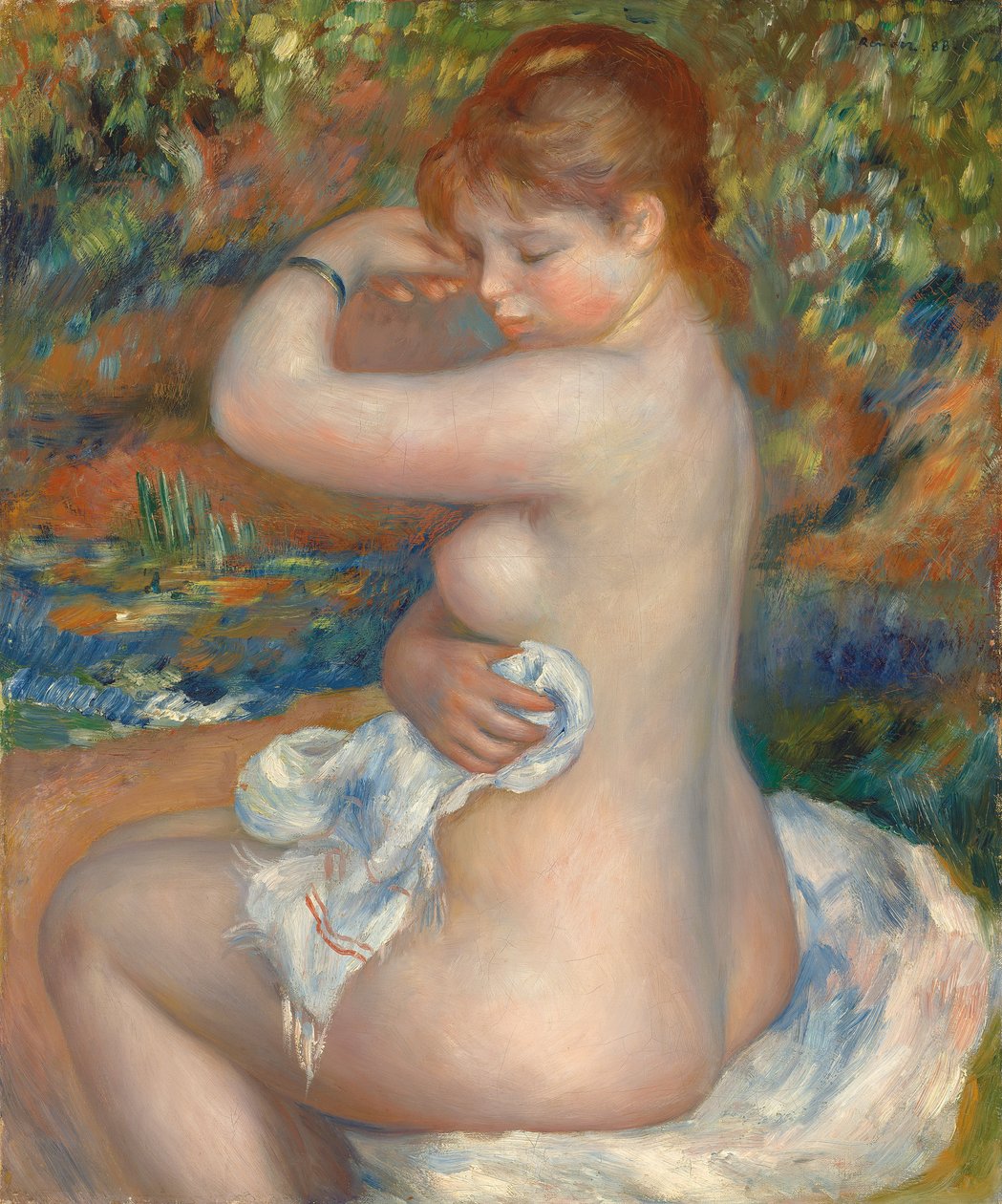 fürdőző; Fürdős alkotó: Pierre Auguste Renoir