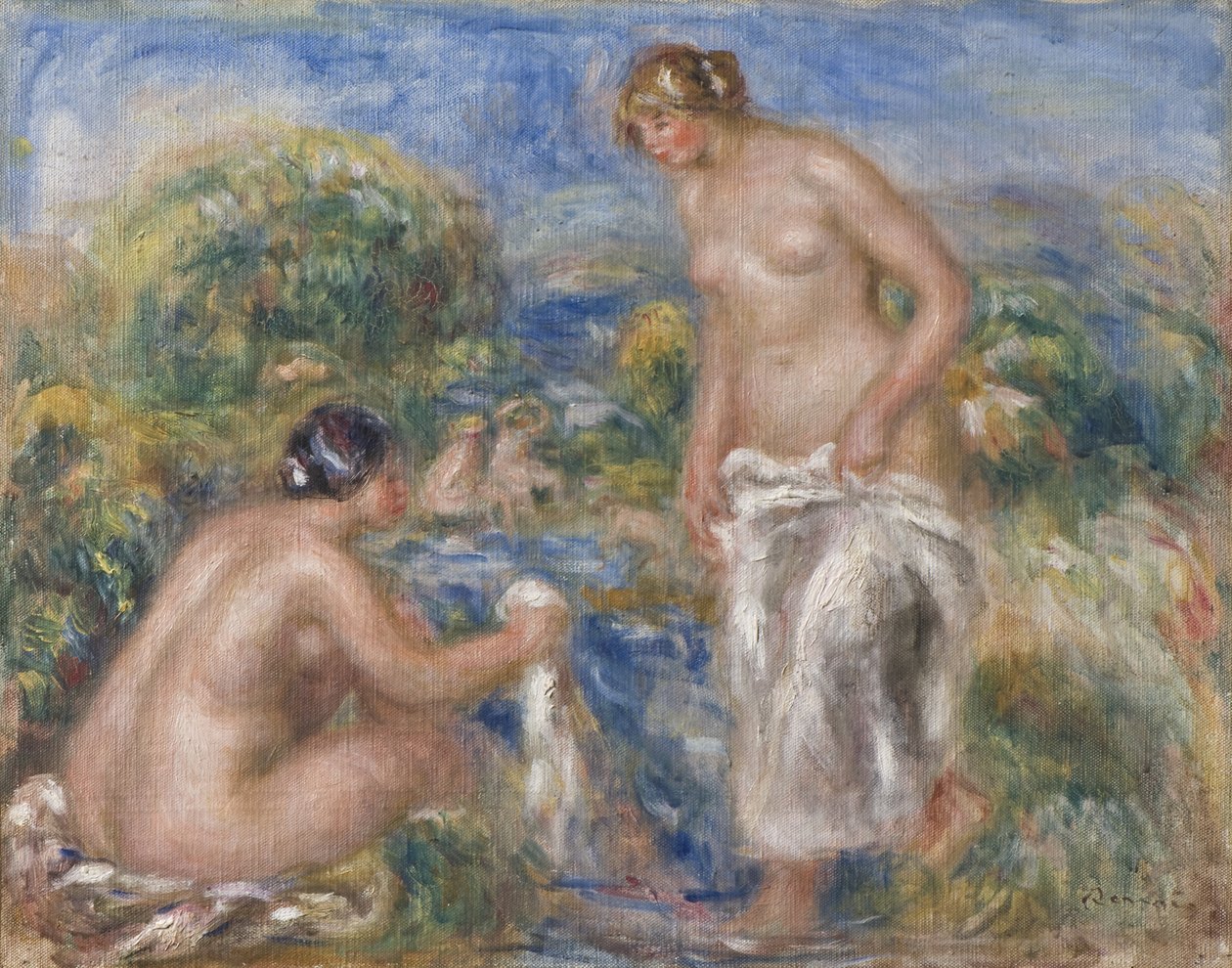 Fürdő nők alkotó: Pierre Auguste Renoir