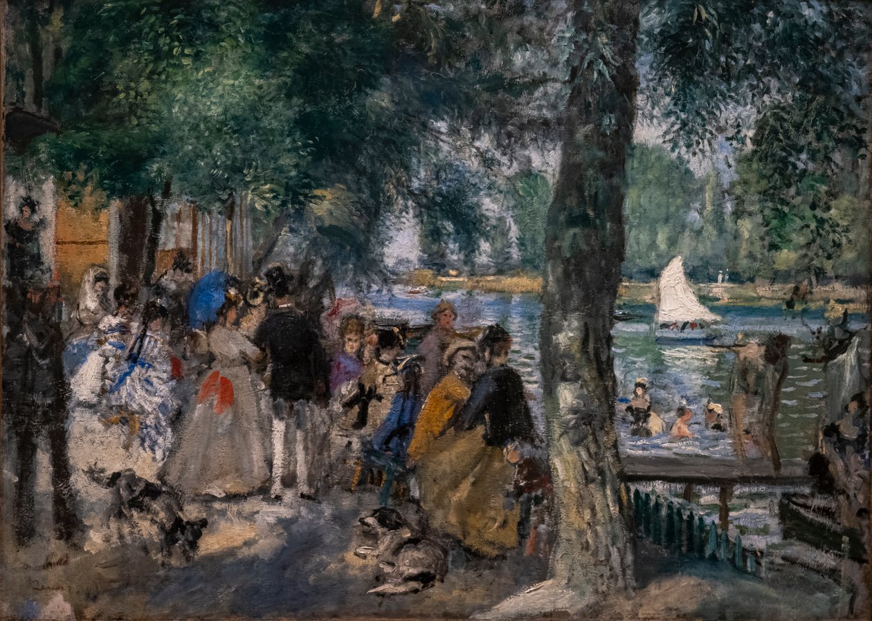 Fürdés a Szajnán (La Grenouillère) alkotó: Pierre Auguste Renoir