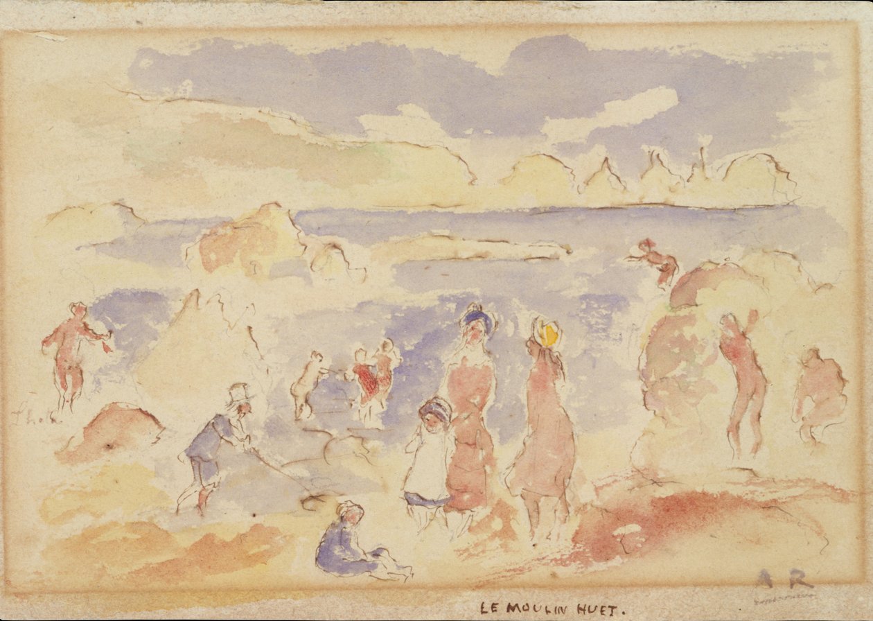 Tengerparti jelenet, 1883. alkotó: Pierre Auguste Renoir
