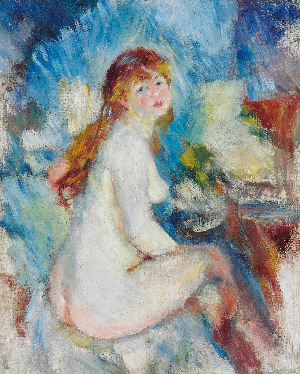 Egy meztelen nő mellszobra, 1879 körül. alkotó: Pierre Auguste Renoir